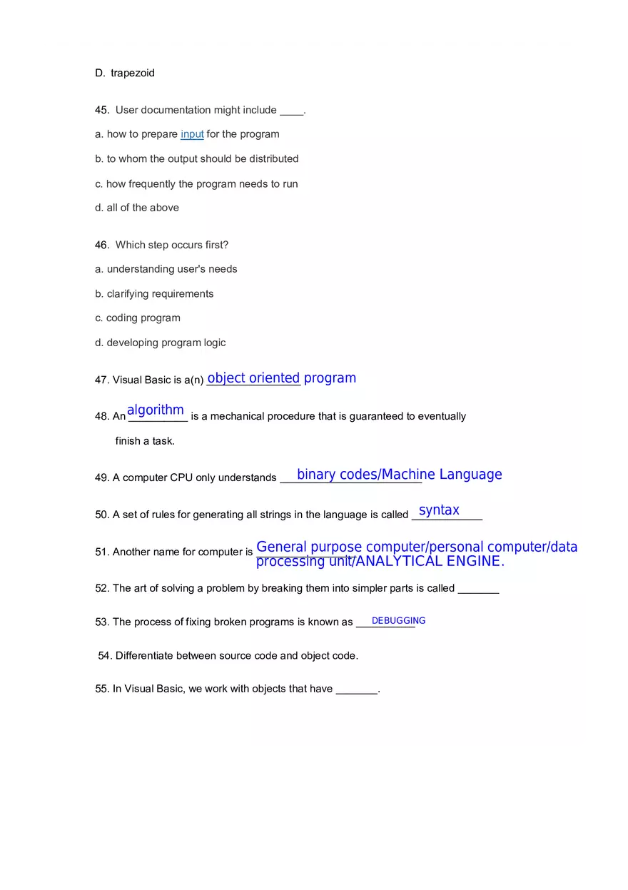 Likely Programming Question On Python Part 1 - Page 9