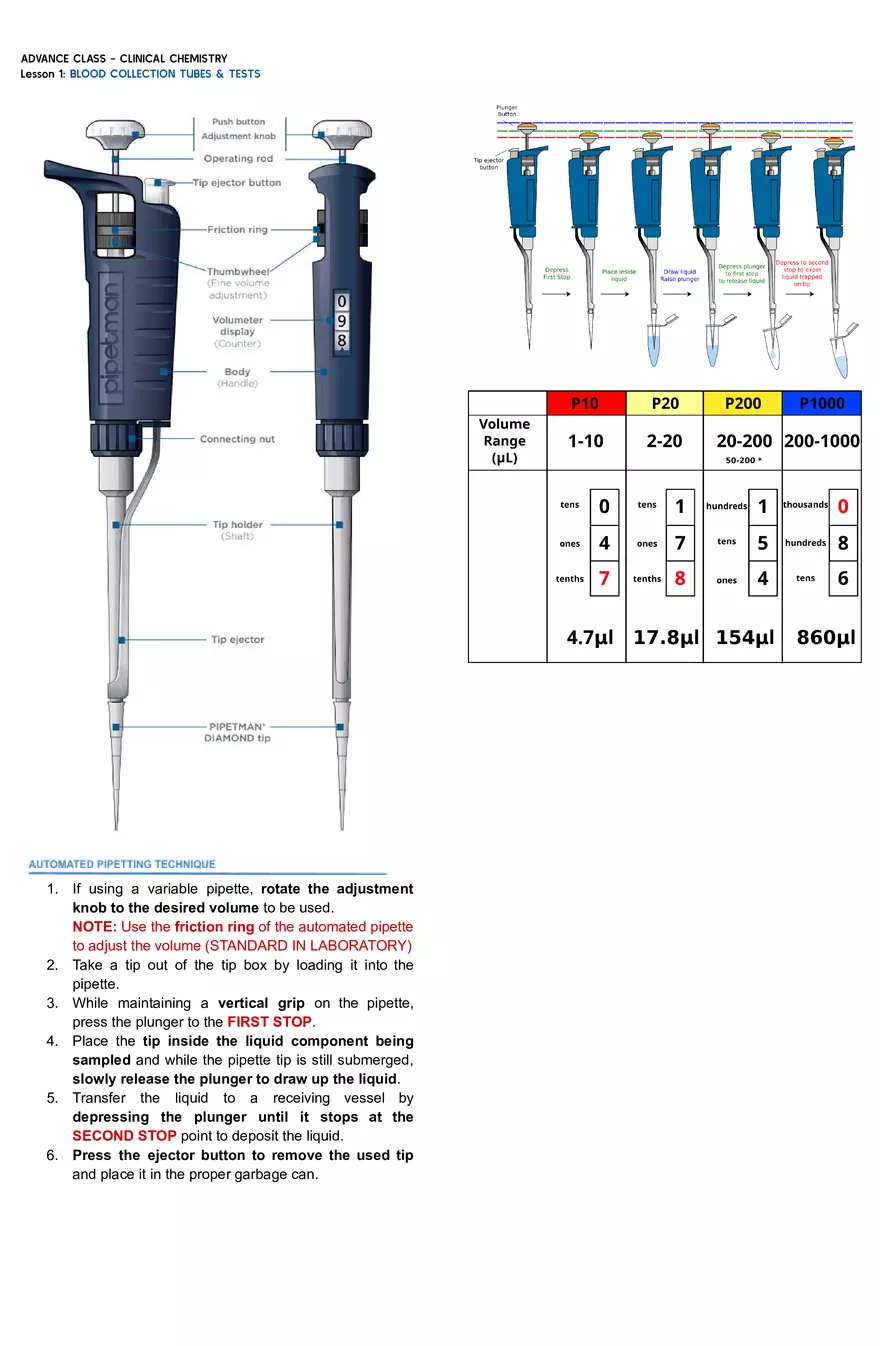 Lesson 1 Blood Collection Tubes & Tests - Page 3
