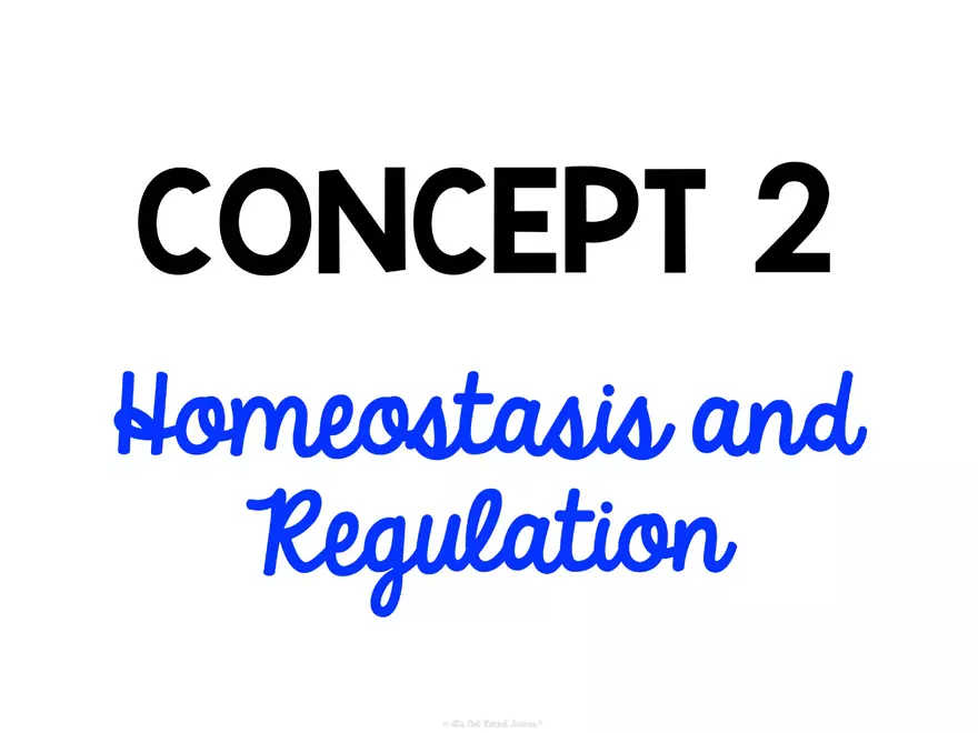 Anatomy Concept 2 Homeostasis and Regulation - Page 1