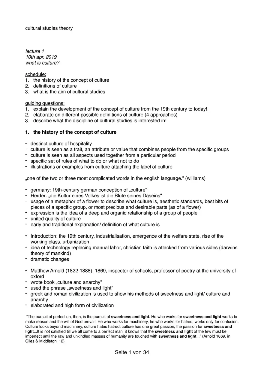 Cultural Studies Theory - Page 1