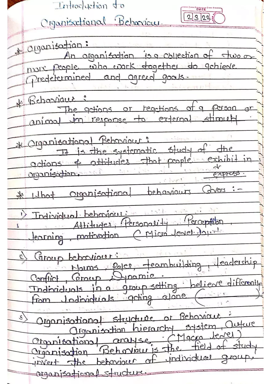 Organization Behavior - Page 2