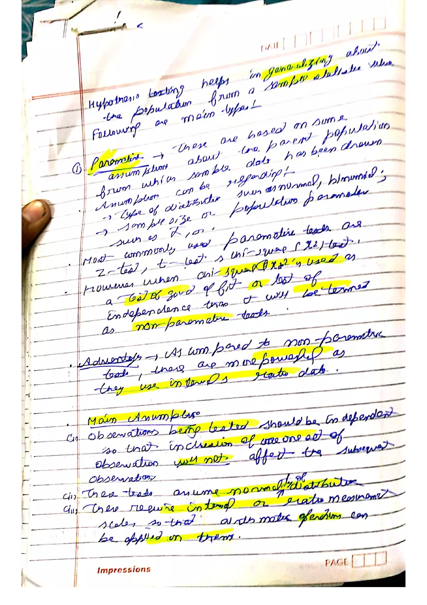 Hypothesis Testing Concepts and Theory Notes - Page 12