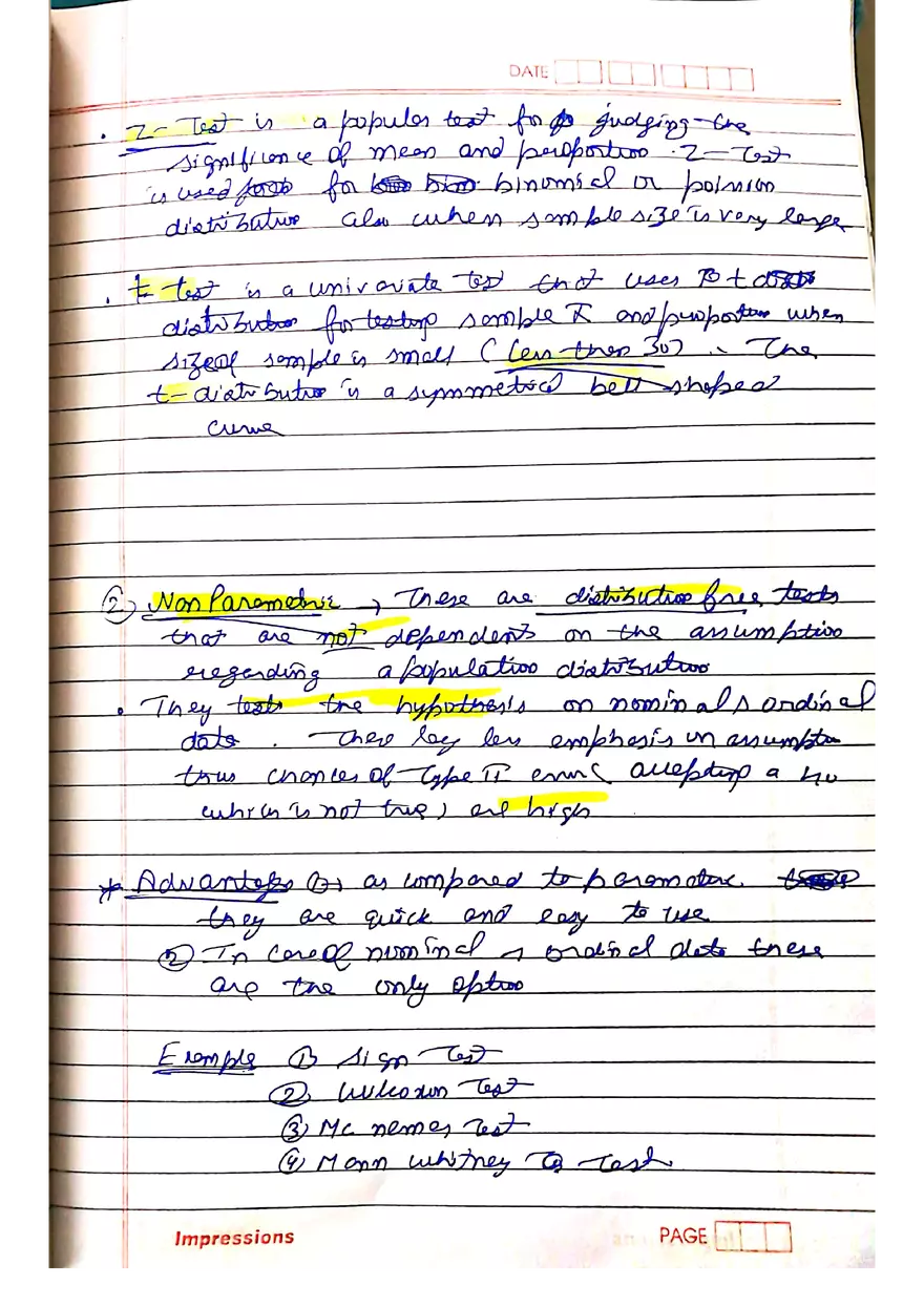 Hypothesis Testing Concepts and Theory Notes - Page 14