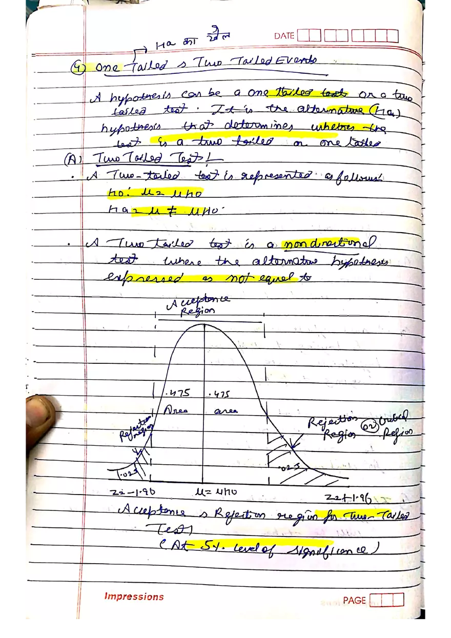 Hypothesis Testing Concepts and Theory Notes - Page 17