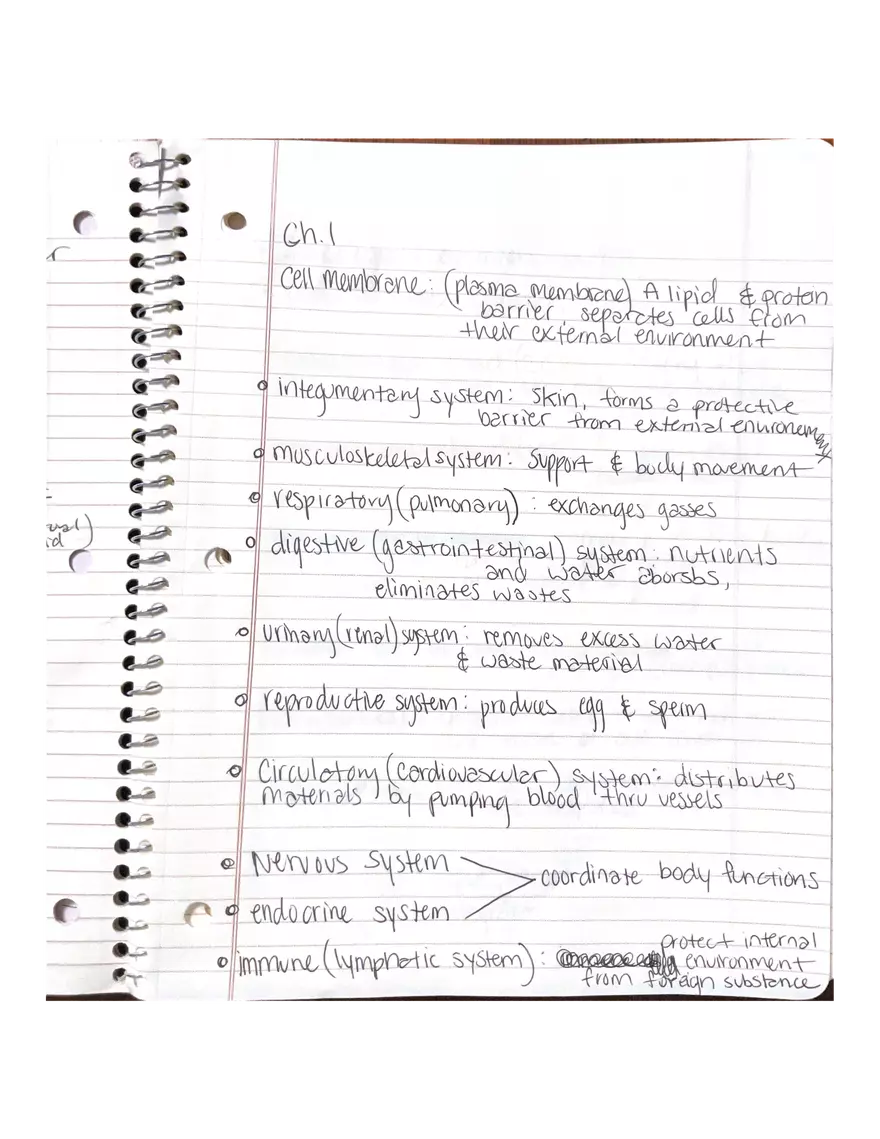 Chapter 1 and 2: Physiology - Page 1
