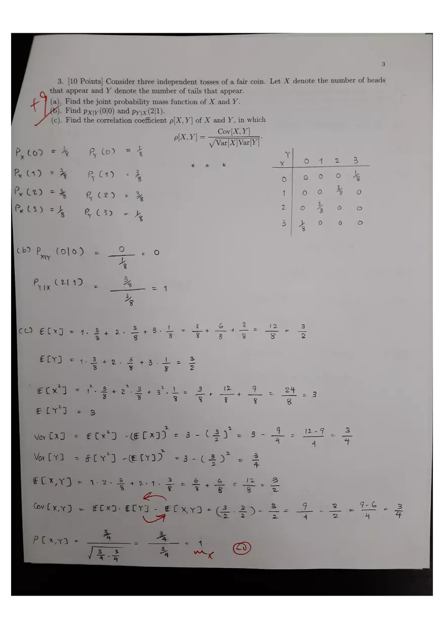 Introduction to Probability and Statistics. Test 3 - Page 3