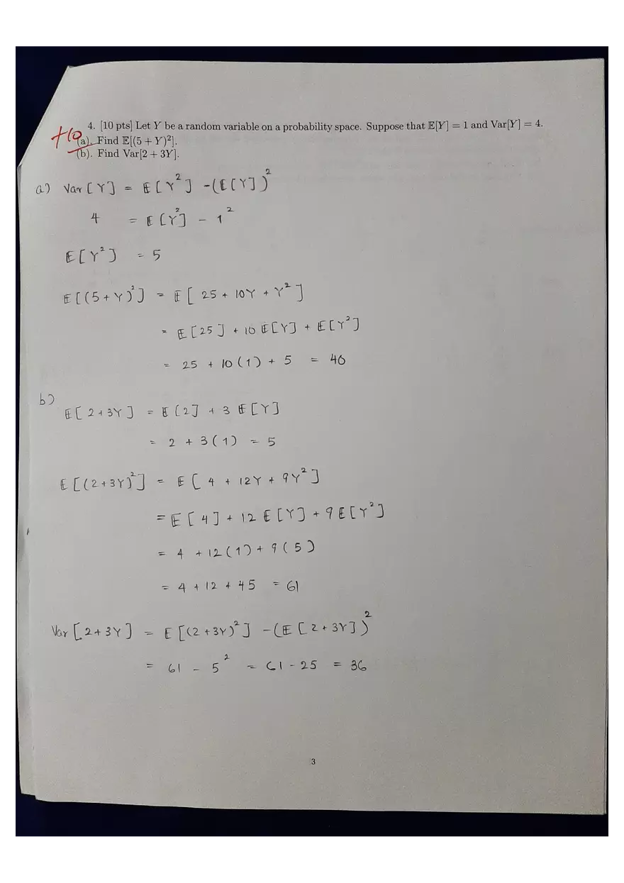 Introduction to Probability and Statistics. Test 2 - Page 3
