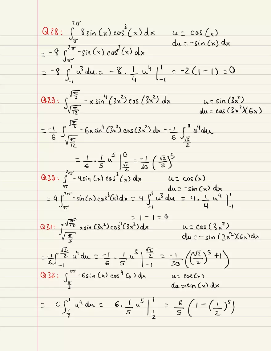 Integration By U Substitution (Homework) - Page 7