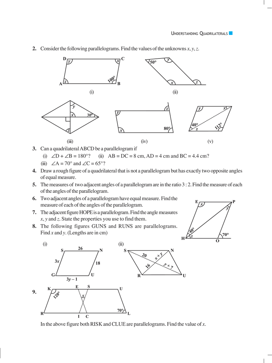 Chapter 3 Understanding Quadrilaterals - Page 7