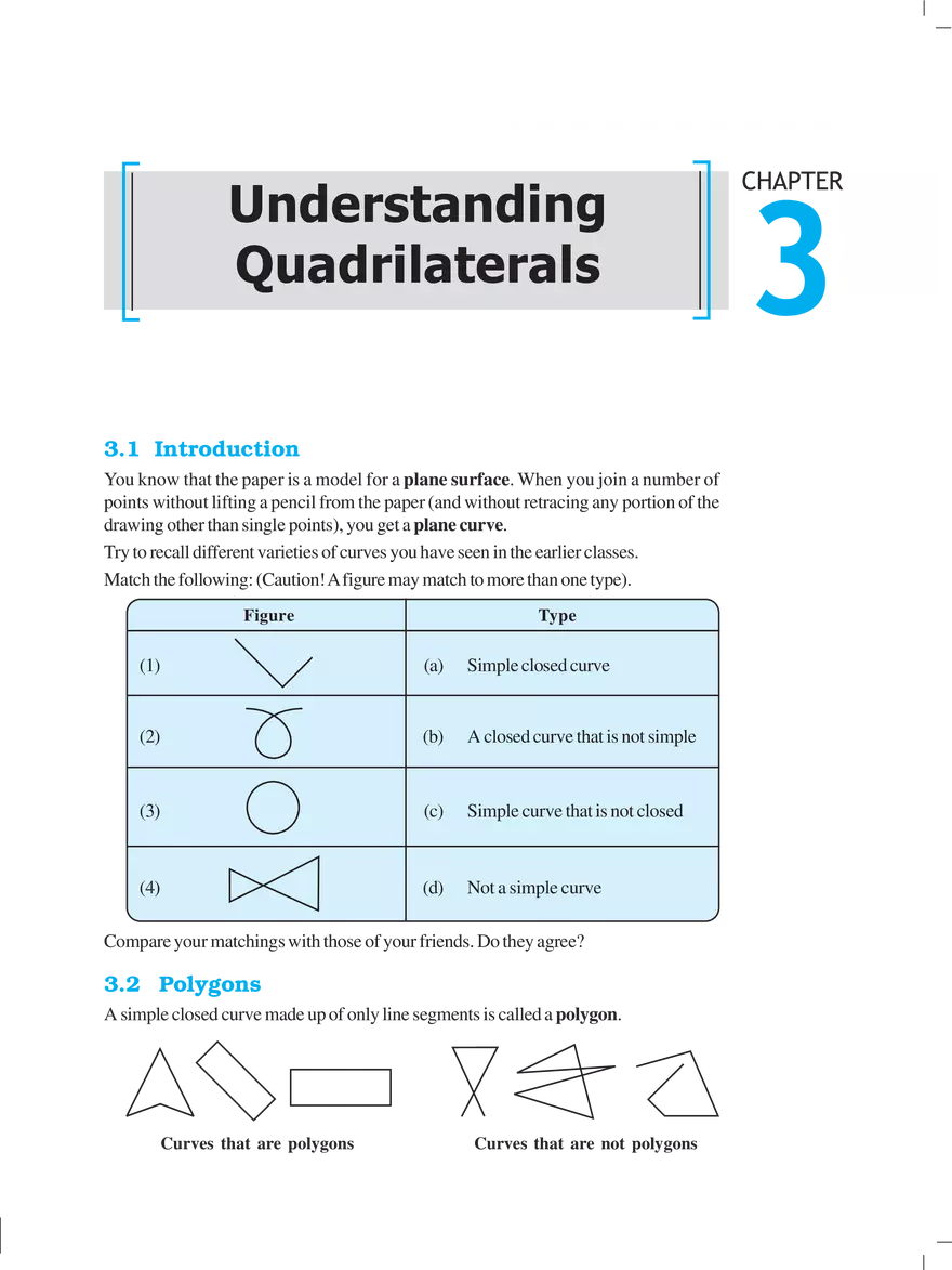 Chapter 3 Understanding Quadrilaterals - Page 1