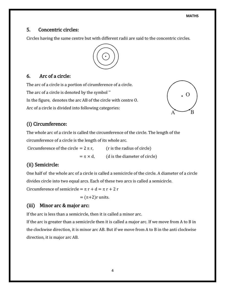 Basic Term Related to Circle - Page 4
