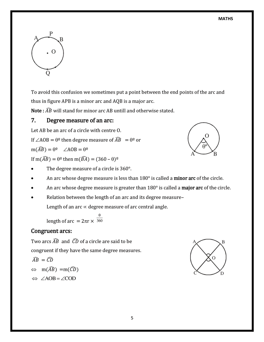 Basic Term Related to Circle - Page 5