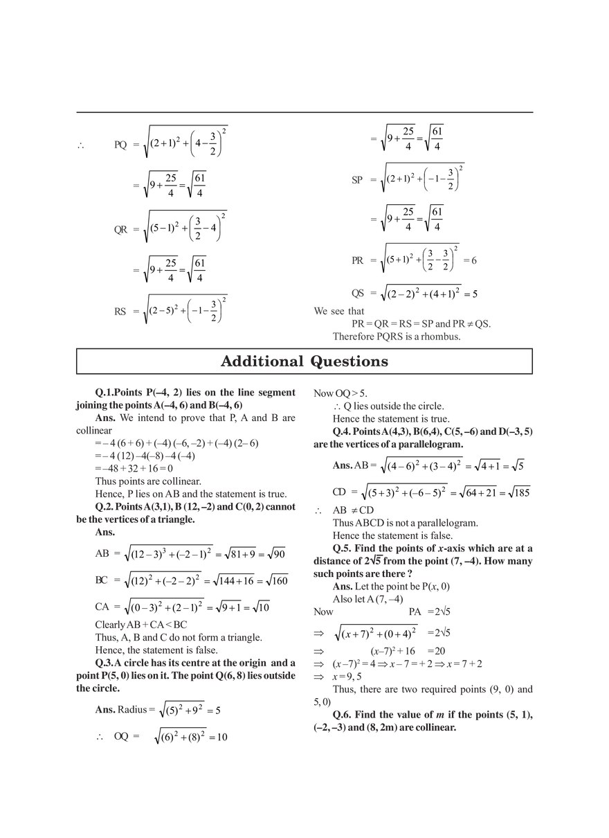 Coordinate Geometry - Page 7