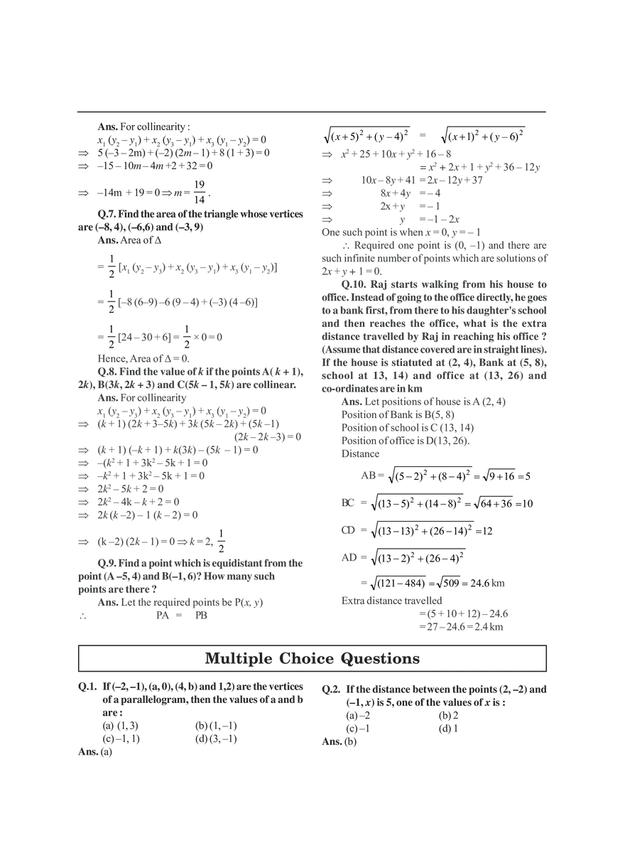 Coordinate Geometry - Page 8