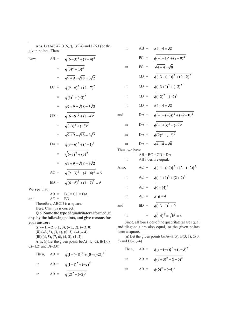 Coordinate Geometry - Page 10