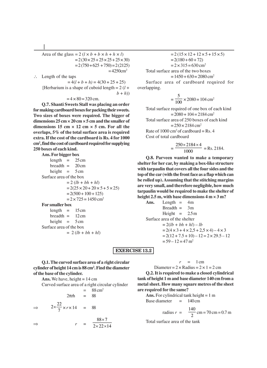 Surface Areas and Volumes - Page 13