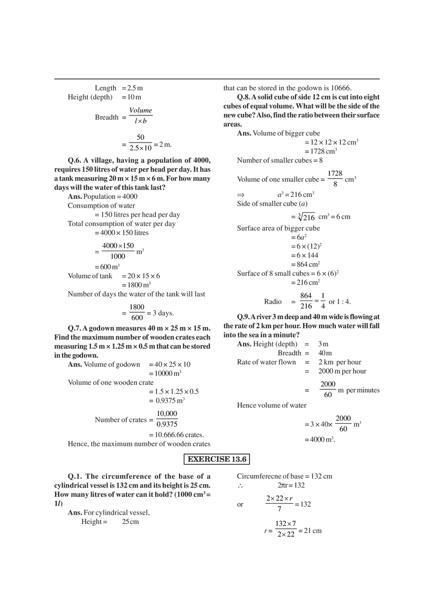 Surface Areas and Volumes - Page 21