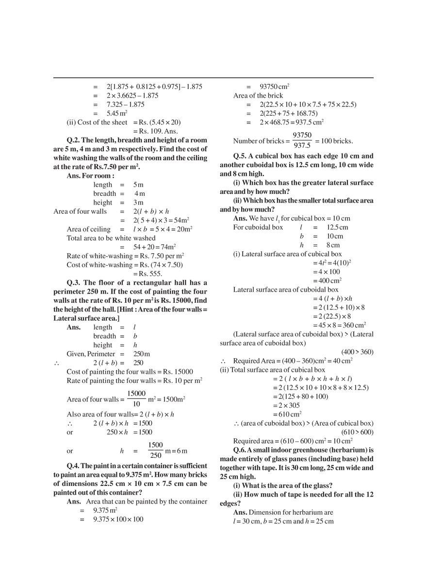 Surface Areas and Volumes - Page 2