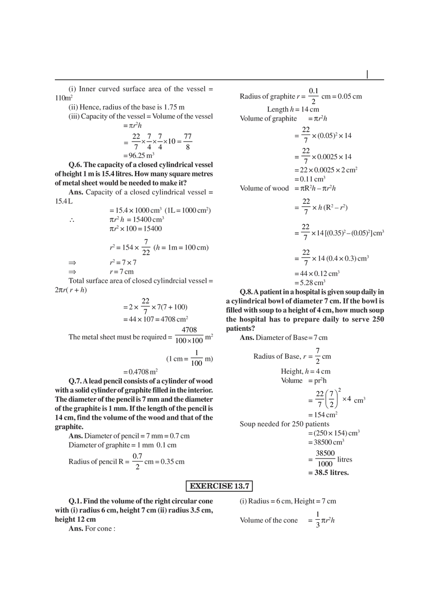Surface Areas and Volumes - Page 4