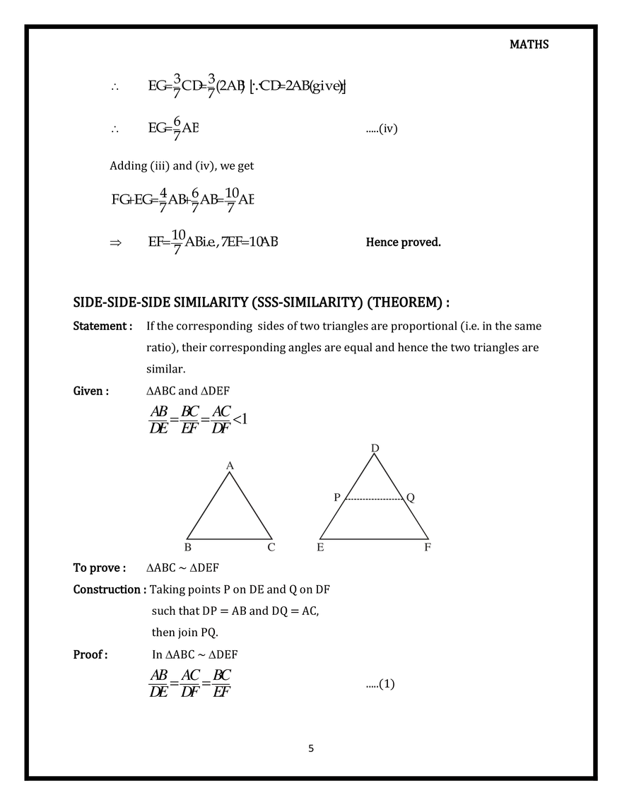 Criteria for Similarity of Triangles - Page 5