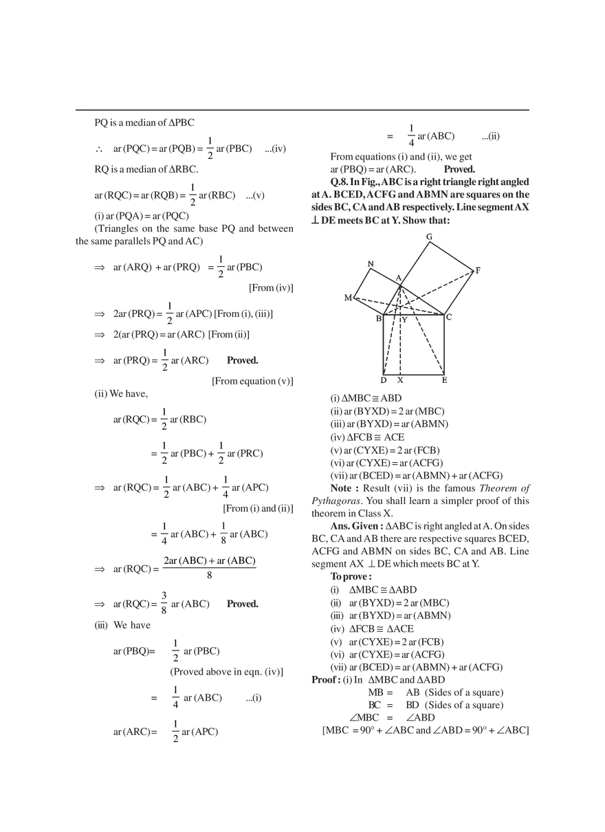 Areas of Parallelograms and Triangles Exercises - Page 5