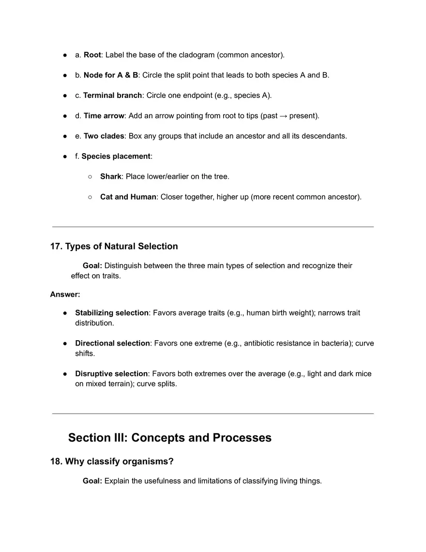 Unit 8 Biodiversity Full Study Guide with Goals + Answers - Page 2