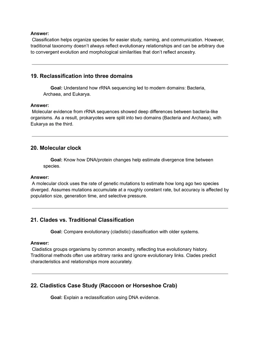 Unit 8 Biodiversity Full Study Guide with Goals + Answers - Page 3
