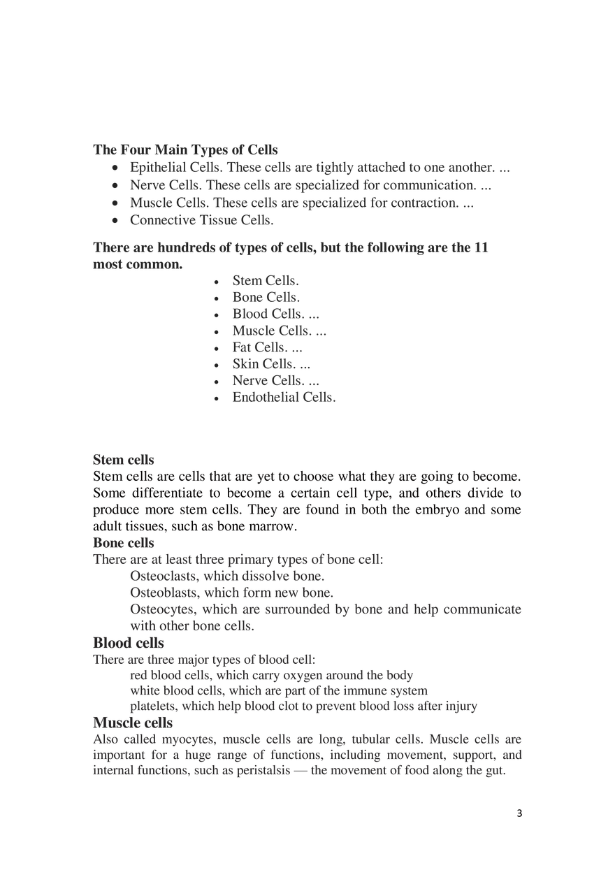 Cell Theory Questions - Page 3