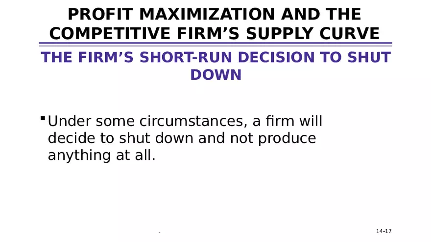 Chapter 14 Firms in Competitive Markets - Page 9