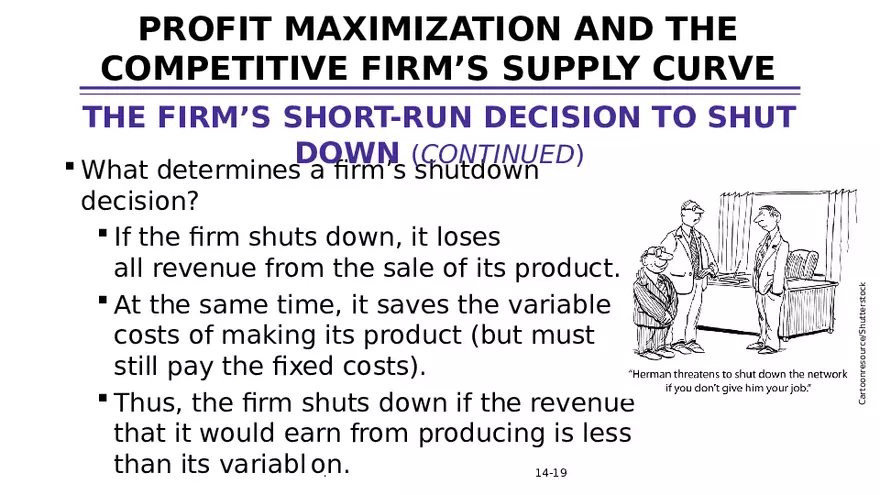Chapter 14 Firms in Competitive Markets - Page 11