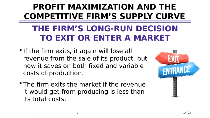 Chapter 14 Firms in Competitive Markets - Page 16