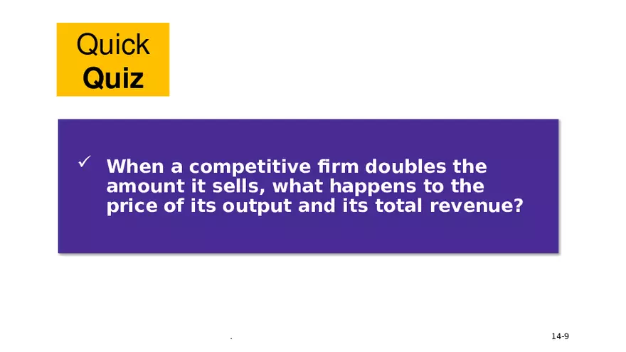 Chapter 14 Firms in Competitive Markets - Page 48