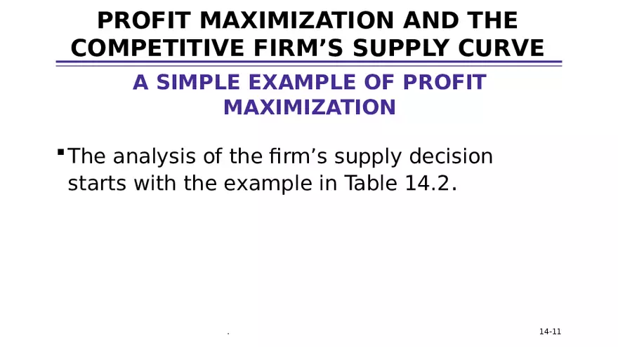 Chapter 14 Firms in Competitive Markets - Page 3