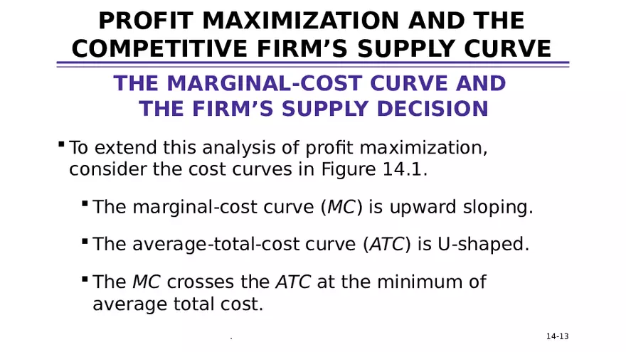 Chapter 14 Firms in Competitive Markets - Page 5