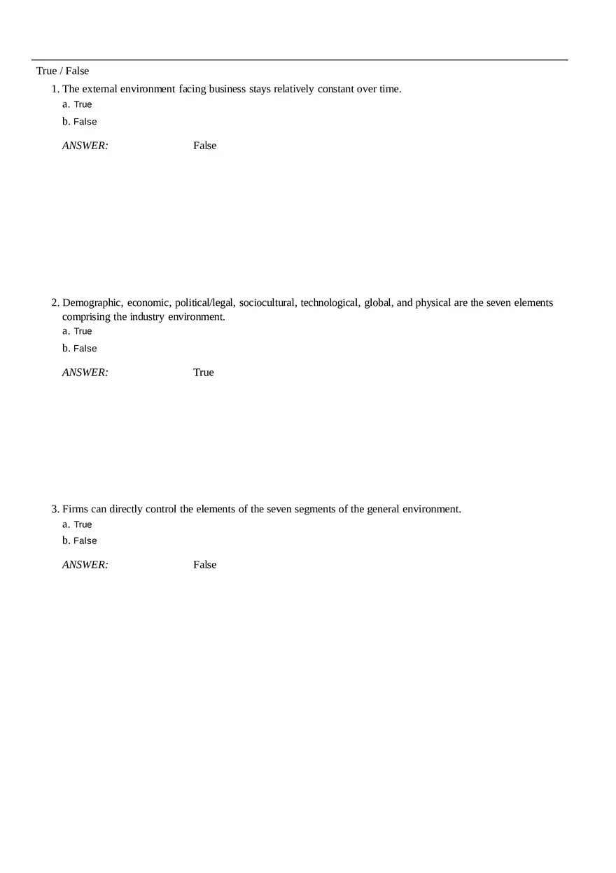 Strategic Management and Business Policy Conceptual Part 1 - Page 1