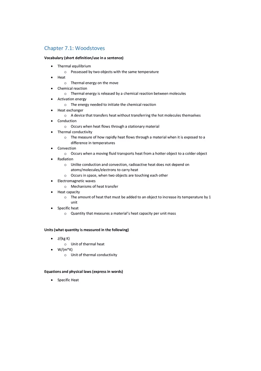 Guided Reading Chapter 7 Woodstoves - Page 1