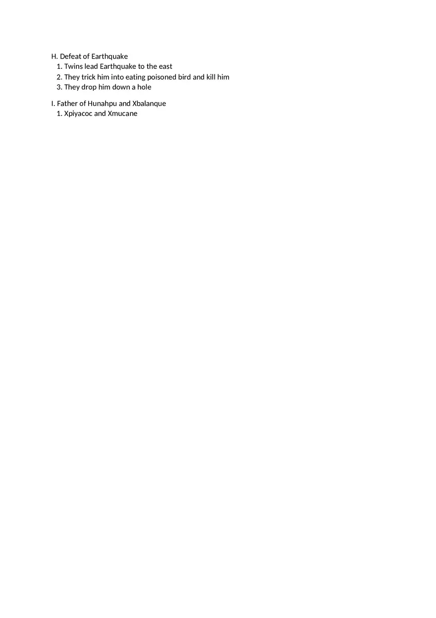 Polpo Vuh Home Notes - Summary Popol Vuh - Page 2