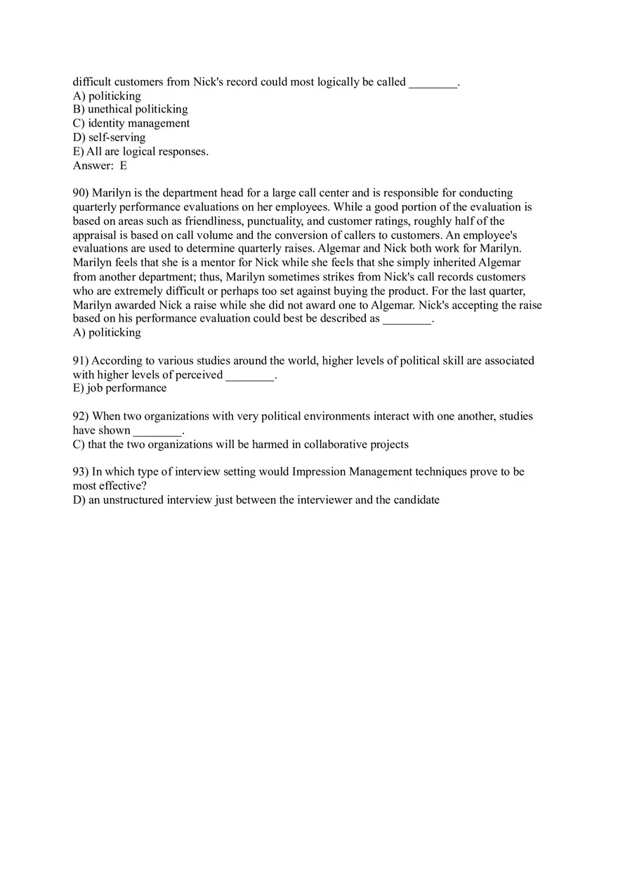 Test Bank for Essentials of Organizational Behavior, Global Edition - Page 7