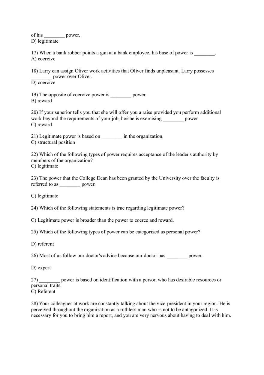 Test Bank for Essentials of Organizational Behavior, Global Edition - Page 2