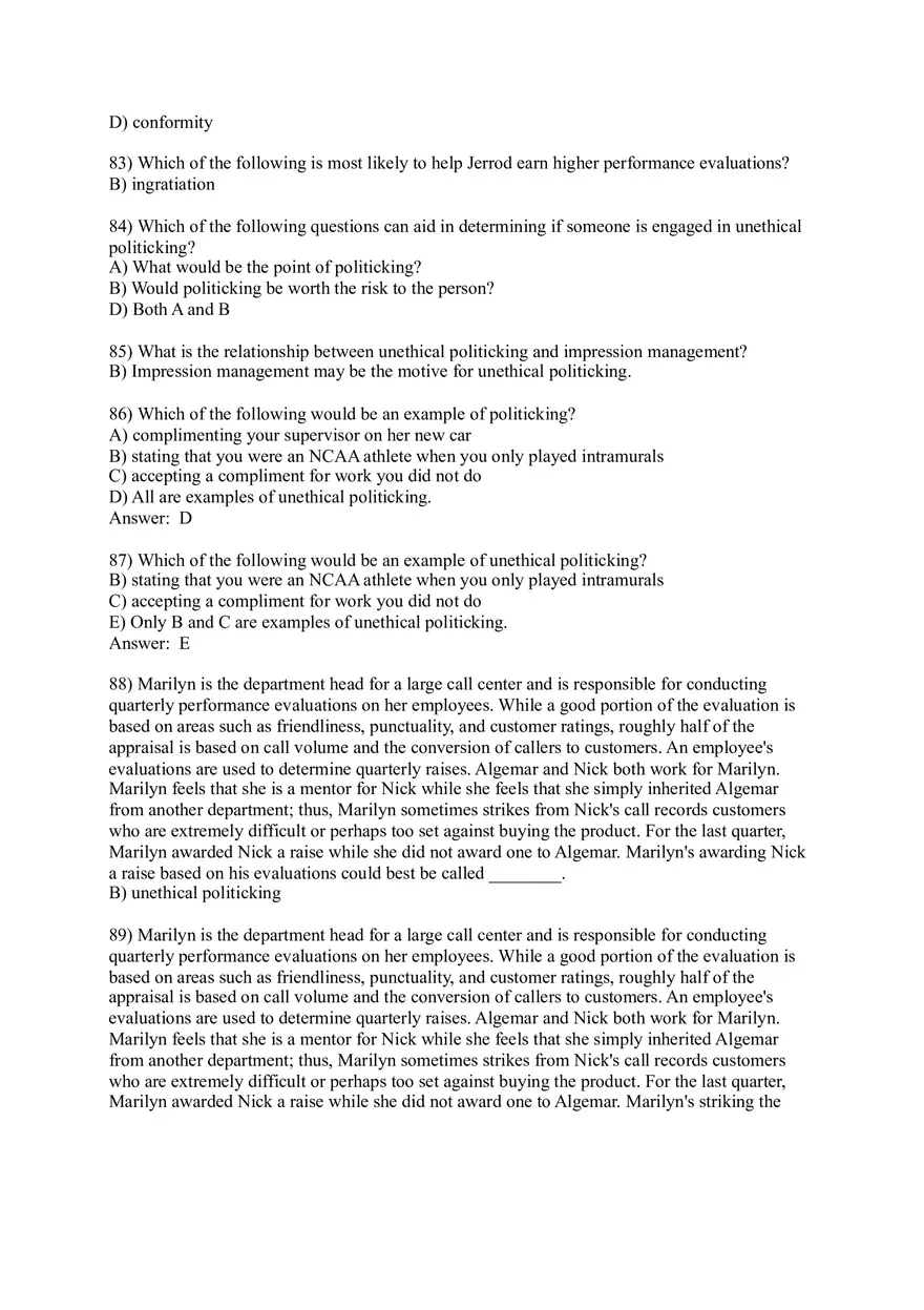 Test Bank for Essentials of Organizational Behavior, Global Edition - Page 6