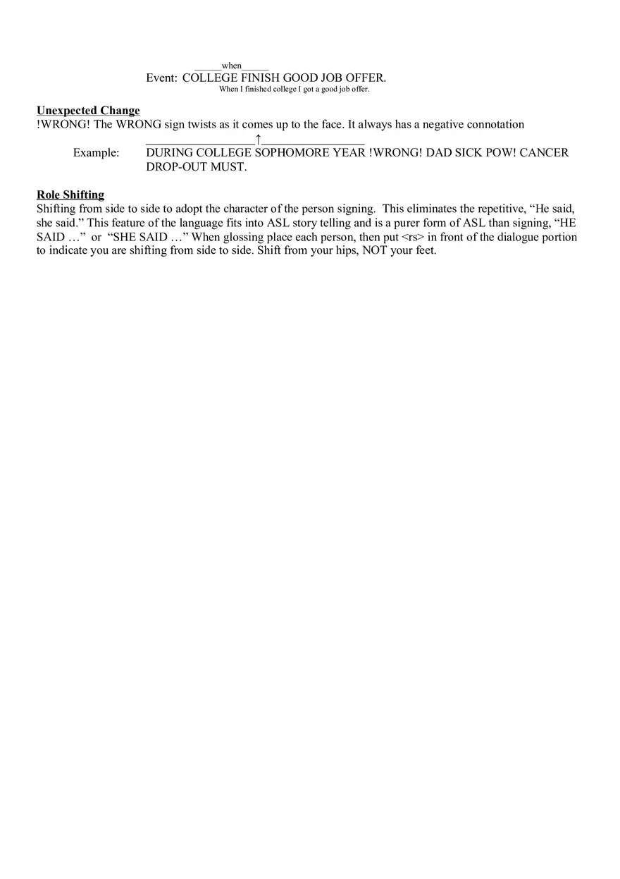 Grammar Rules - Information About ASL - Page 7