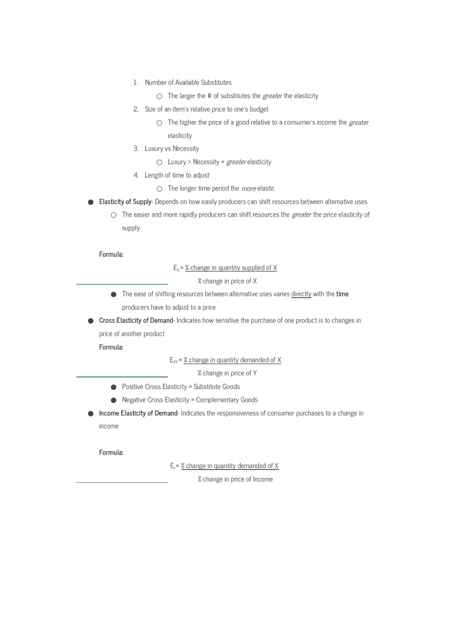 Microeconomics Final Exam Review Sheet Part 4 - Page 2