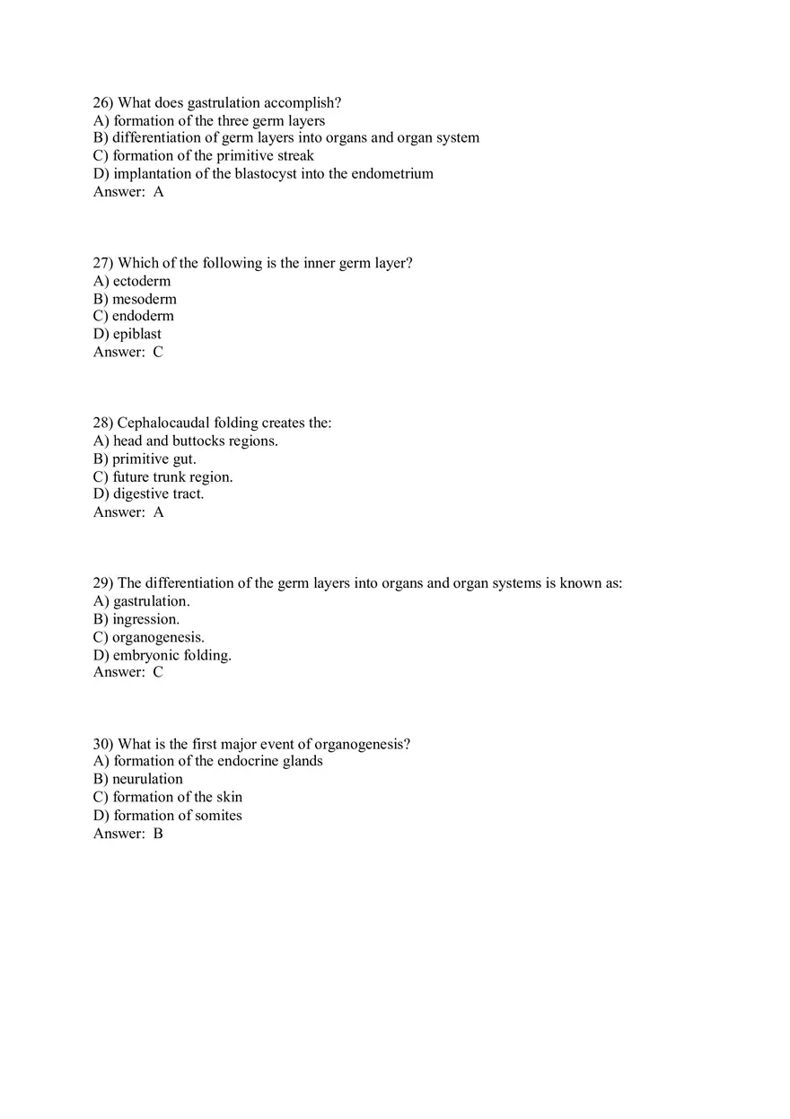Answers Development and Heredity Part 1 - Page 8