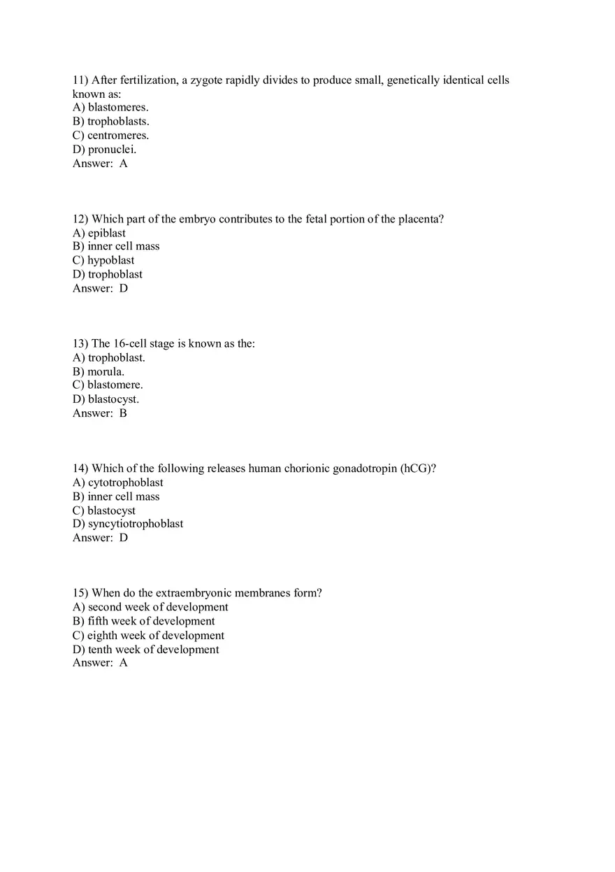 Answers Development and Heredity Part 1 - Page 5
