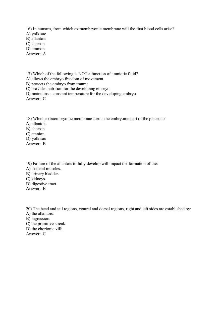 Answers Development and Heredity Part 1 - Page 6
