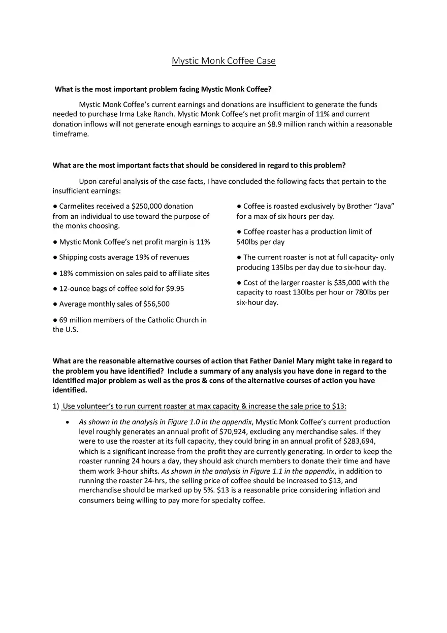 Case 2 - Mystical Monk Coffee - Page 1