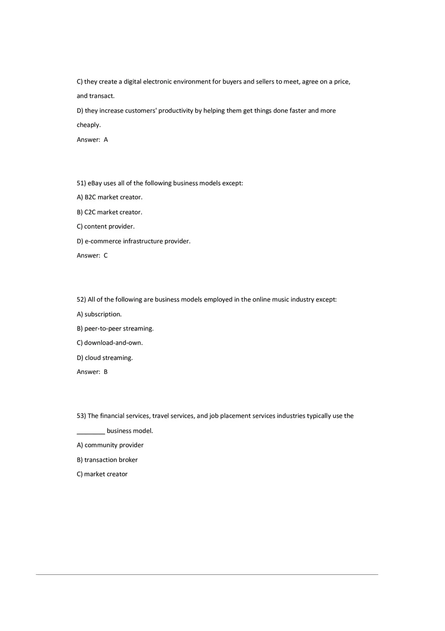 Chapter 2 E-commerce Business Models and Concepts (Answer Key) 2 - Page 7