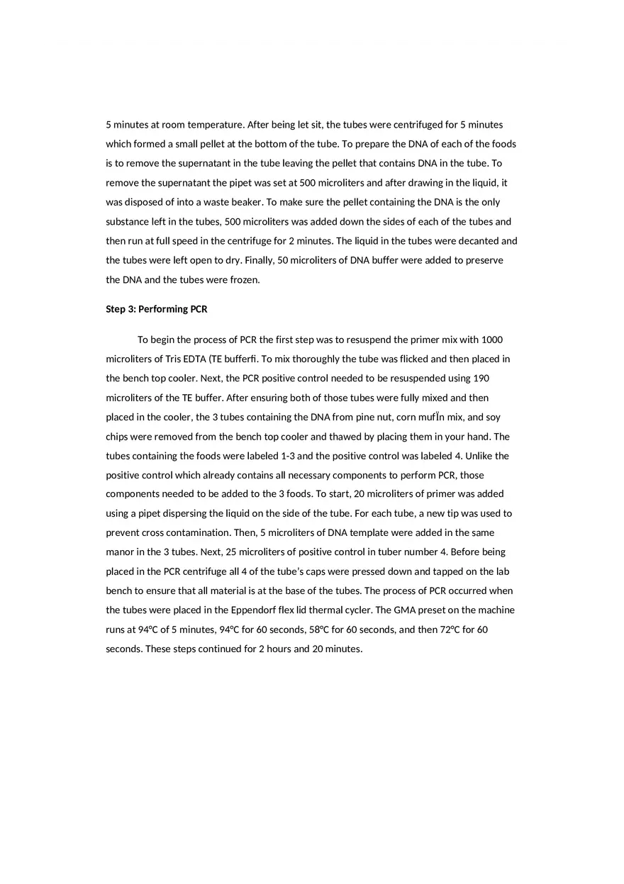 Detecting Genetically Modified Organisms Lab Report - Page 3