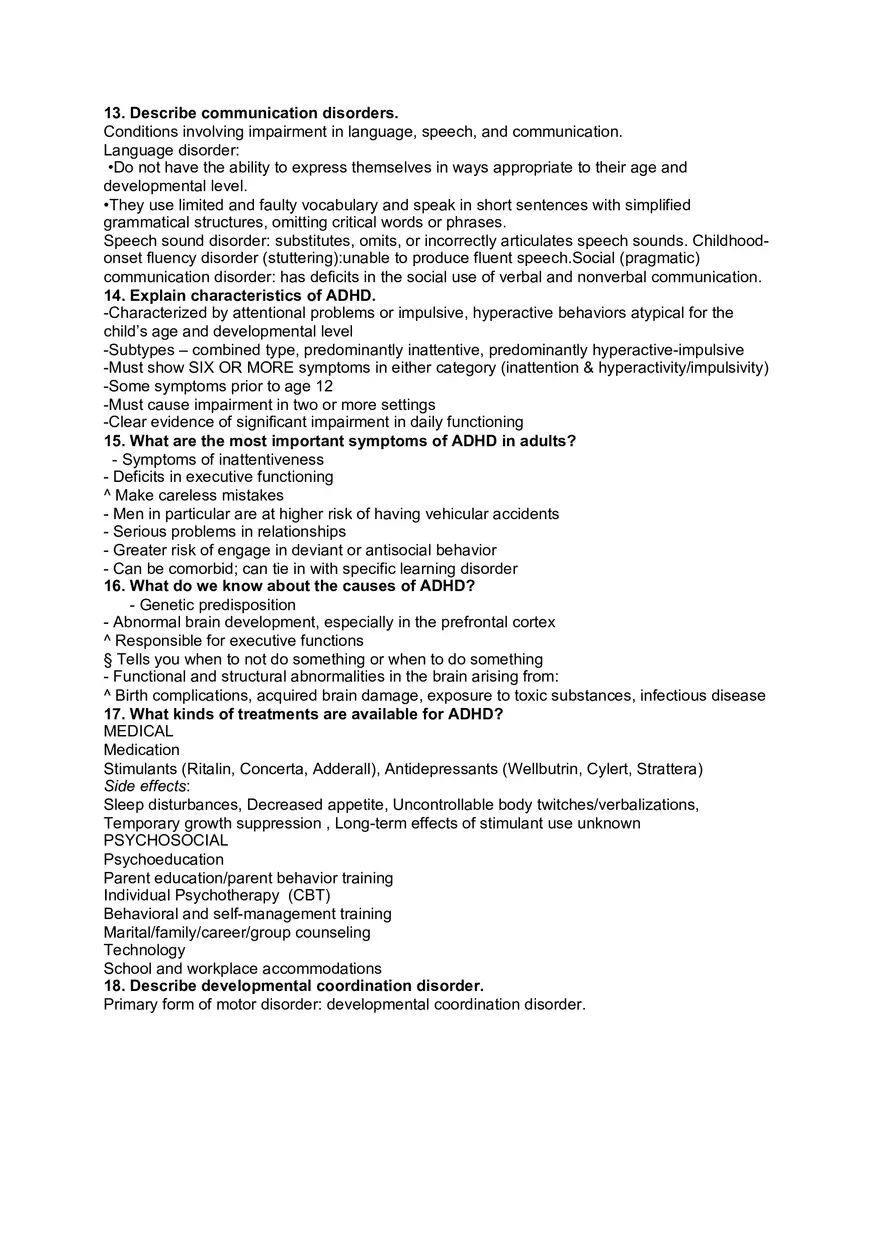 Abnormal Psychology Study Guide Exam 1 Overview 2 - Page 2