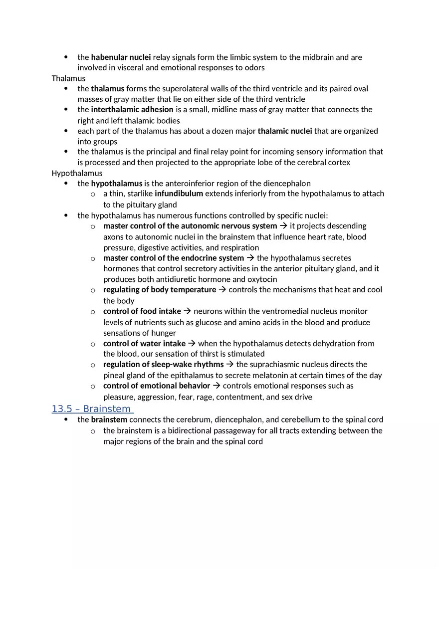 Anatomy and Physiology Chapter 13 Notes - Page 4